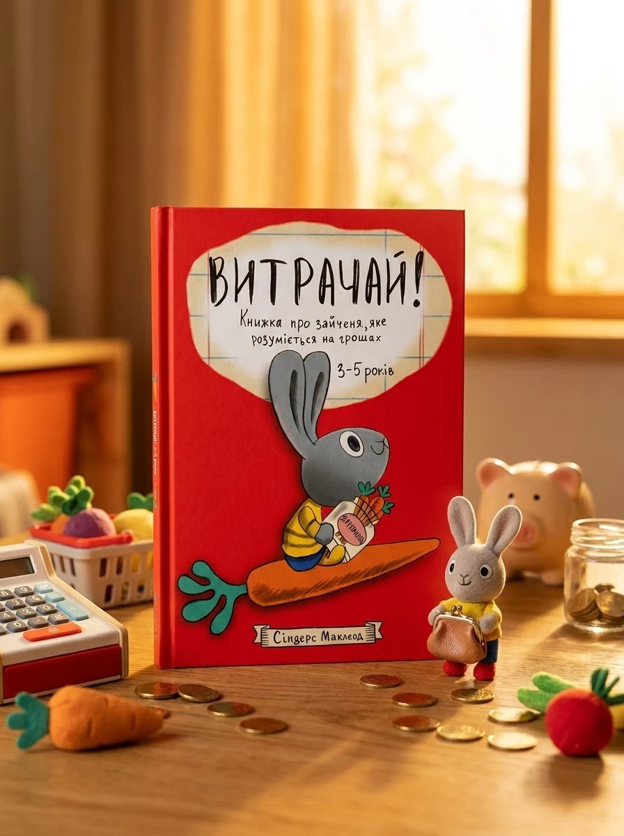 Корисні навички. Книжки про зайченя, яке розуміється на грошах. Комплект з 4-х книг - Синдерс Маклеод, обкладинка