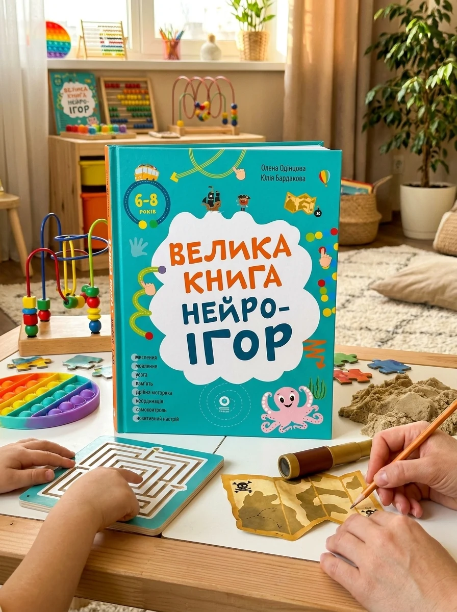 Корисні навички. Велика книга нейроігор. 6-8 років — Дитяча література
