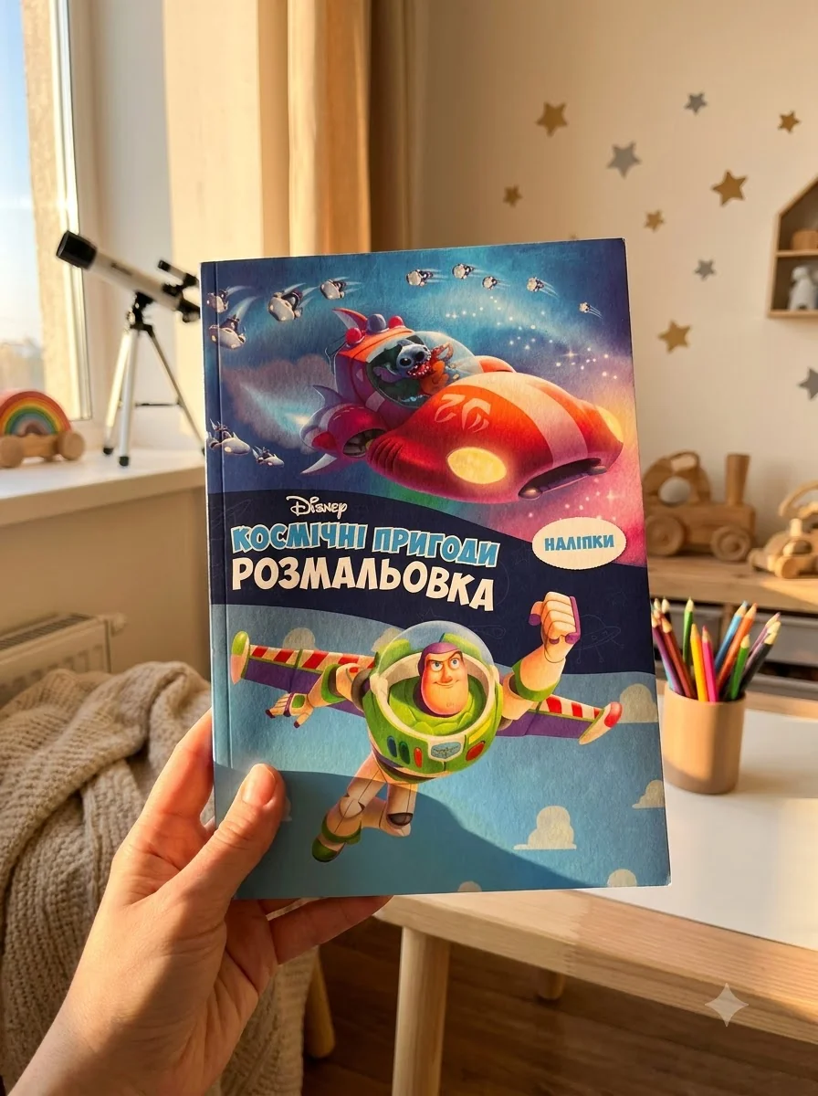 Космічні пригоди. Розмальовка, обкладинка