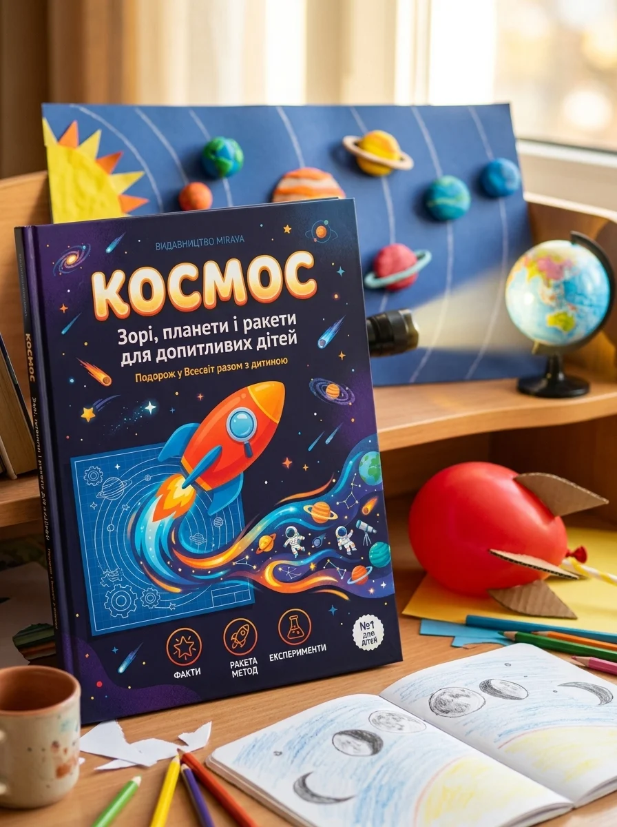 Космос. Зорі, планети і ракети для допитливих дітей — Дитячі енциклопедії