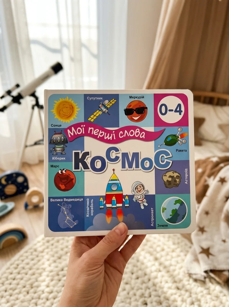 Космос. Мої перші слова 33 віконця, обкладинка