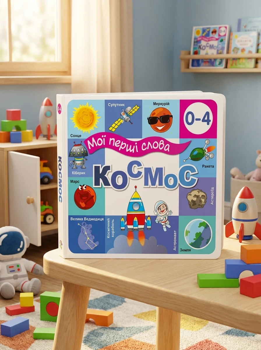 Космос. Мої перші слова 33 віконця — Дитячі книги
