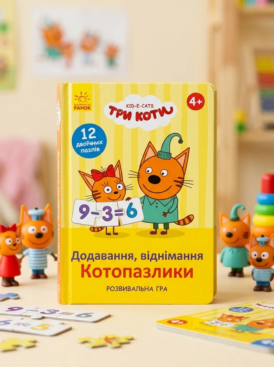 Кото-пазлики. Додавання віднімання, — Дитяча література