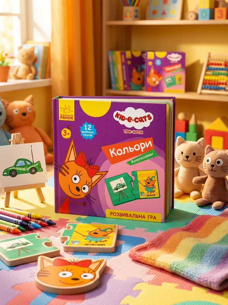 Кото-пазлики. Кольори, — Дитяча література