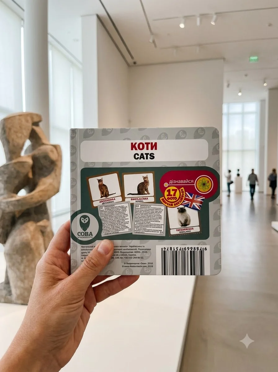 Коти. 17 карток англійською — Розвивальні книги