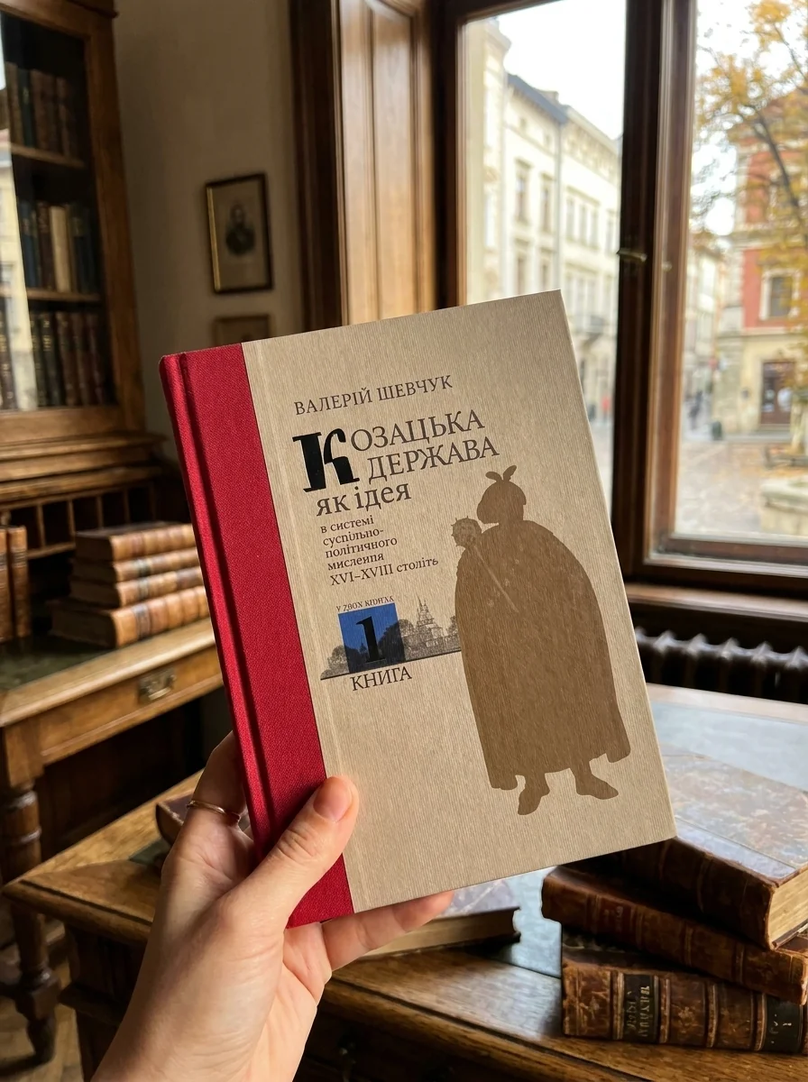 Козацька держава як ідея в системі суспільно-політичного мислення XVI–XVIII століть. Книга 1 — Валерій Шевчук, обкладинка