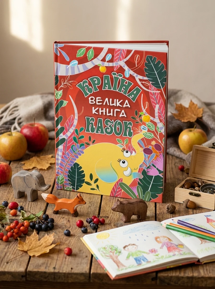 Країна казок. Велика книга (червона)