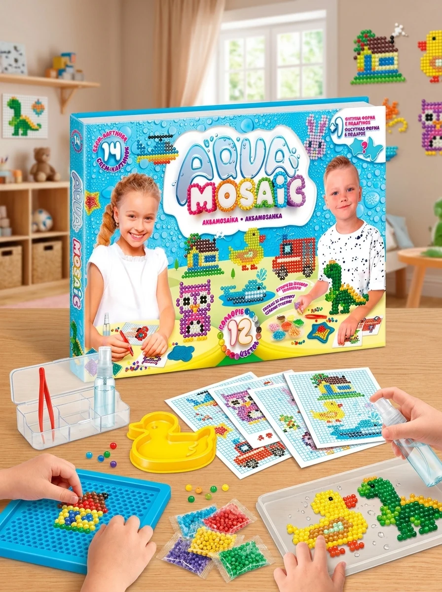 Креативна творчість Danko Toys Aqua Mosaic малий набір (AM-01-03)
