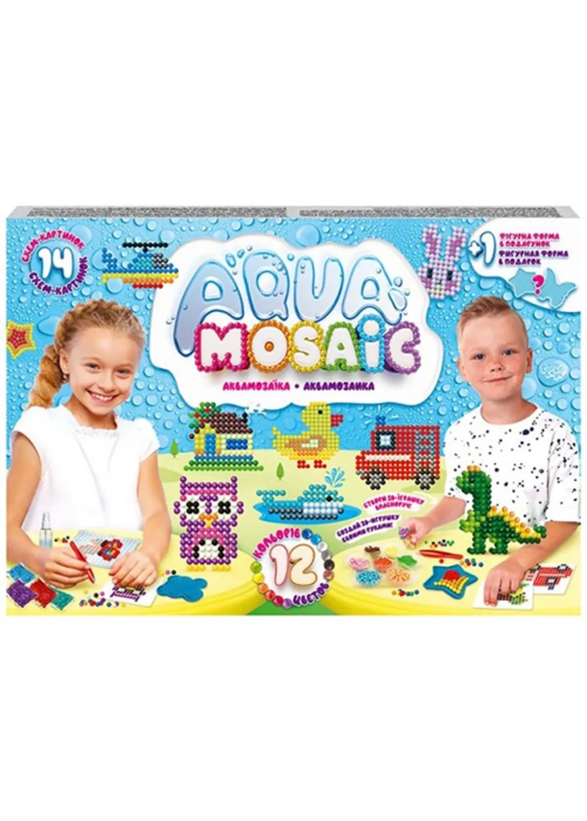 Креативна творчість Danko Toys Aqua Mosaic малий набір (AM-01-03) — фото 2