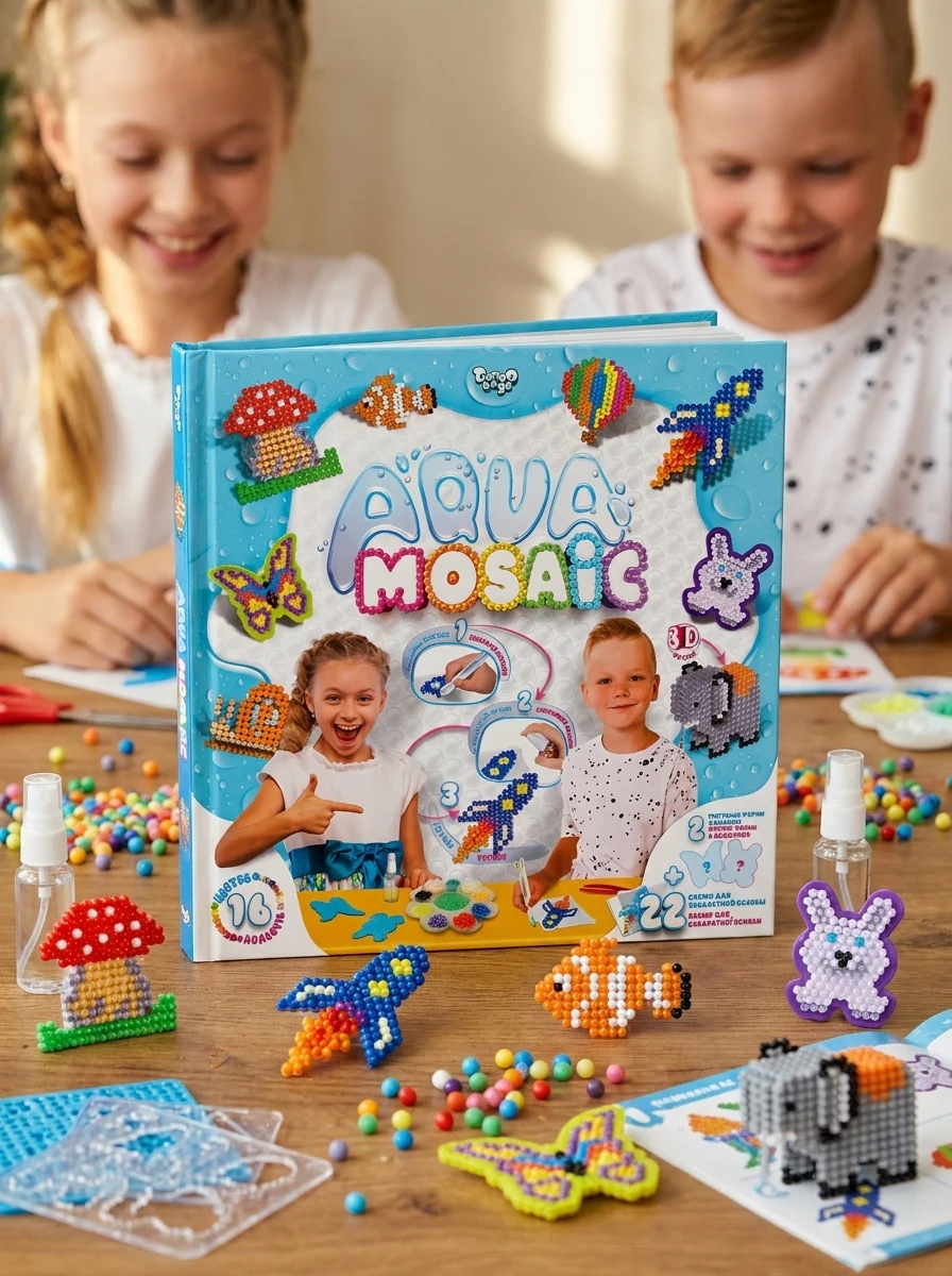 Креативна творчість Danko Toys Aqua Mosaic середній набір (AM-01-02)