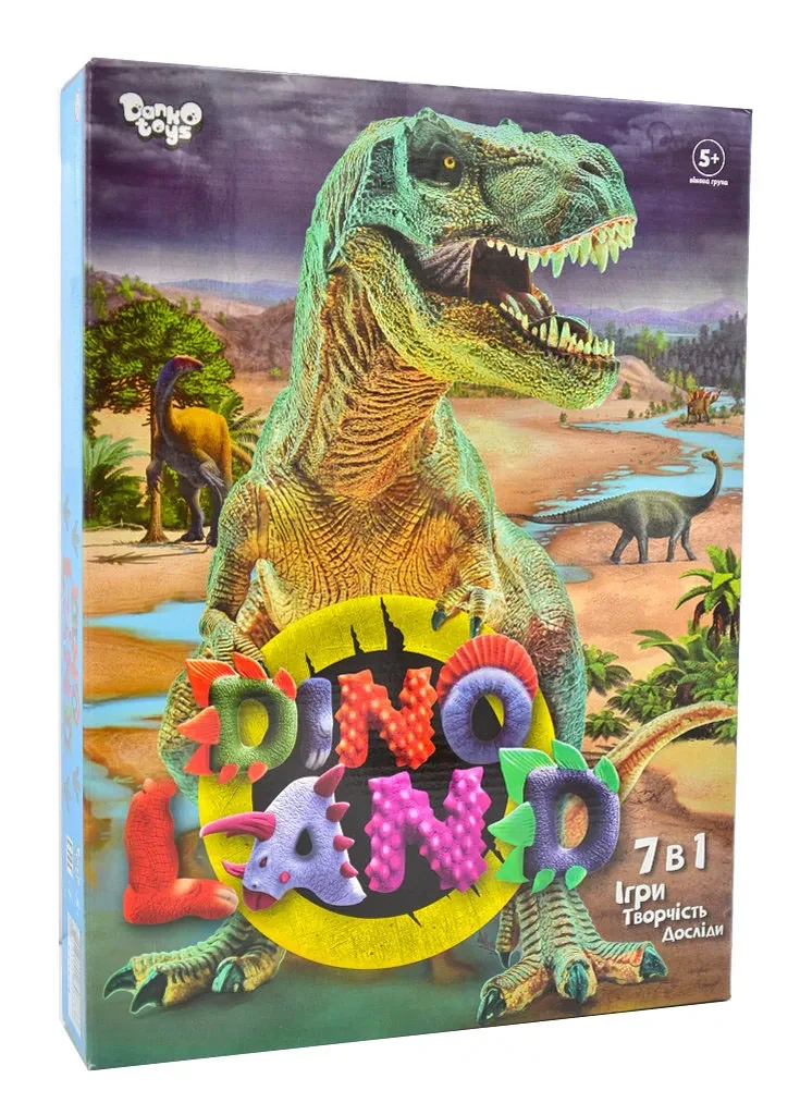 Креативна творчість Dino Land 7 в 1 (українською)
