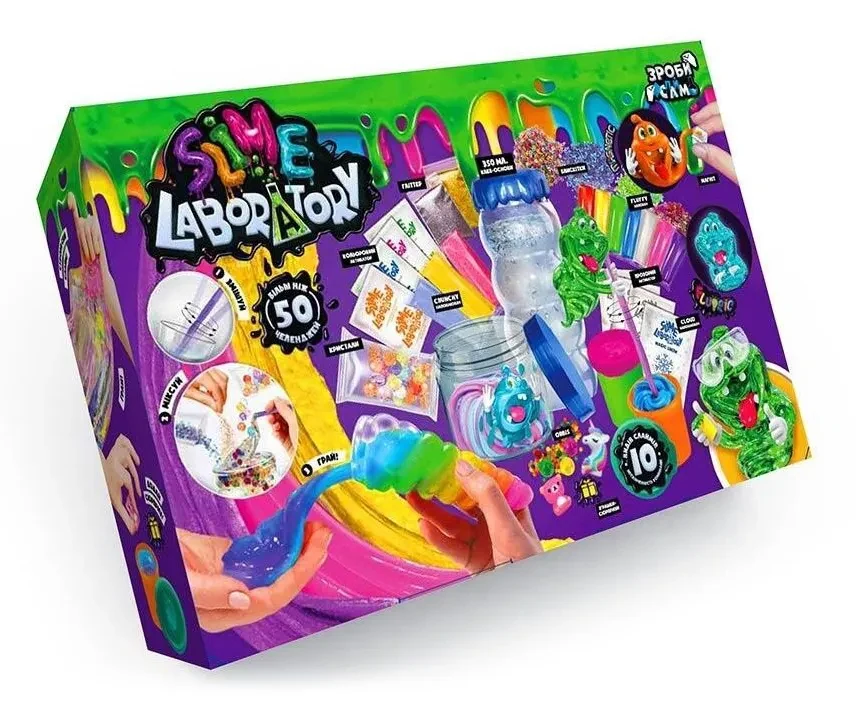 Креативна творчість лабораторія слаймів Slime Laboratory, Danko Toys, SLab-01-01U