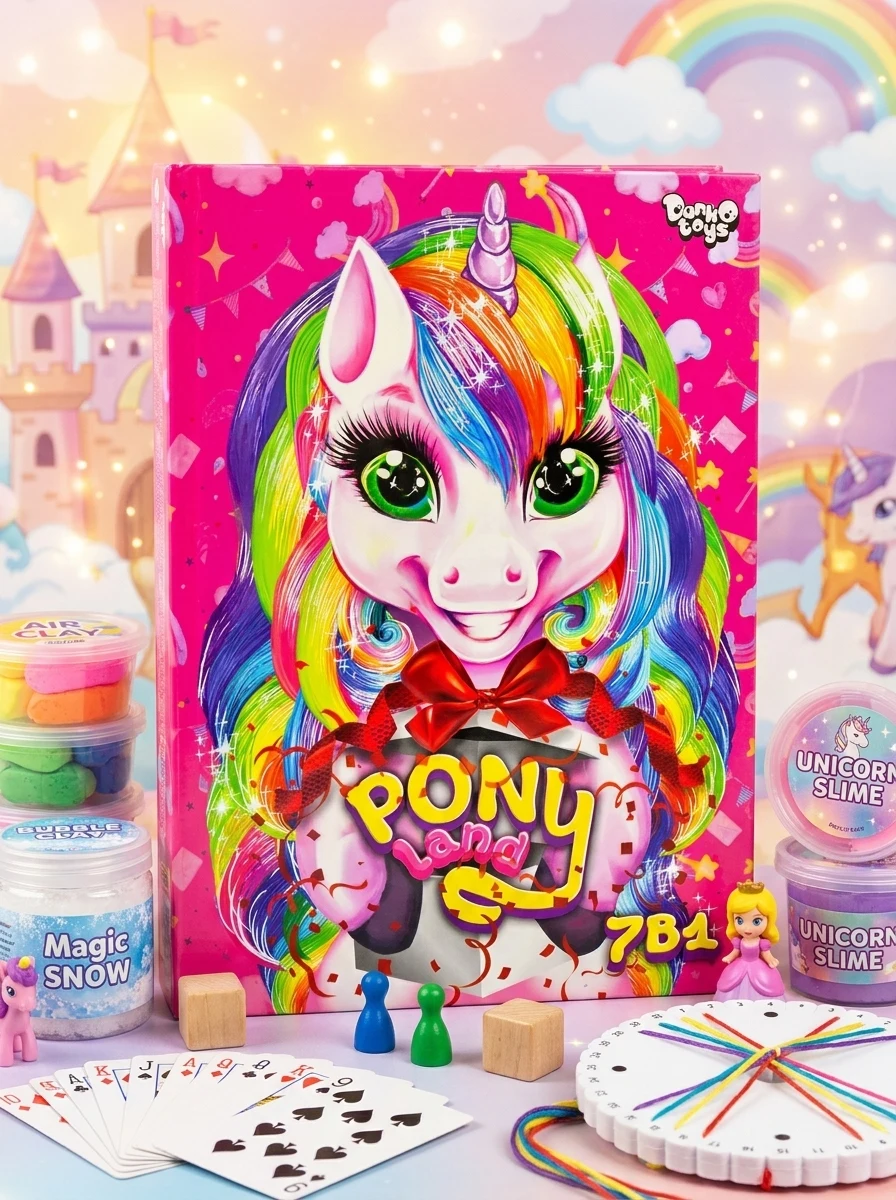 Креативна творчість PONY LAND 7В1 (українською мовою)