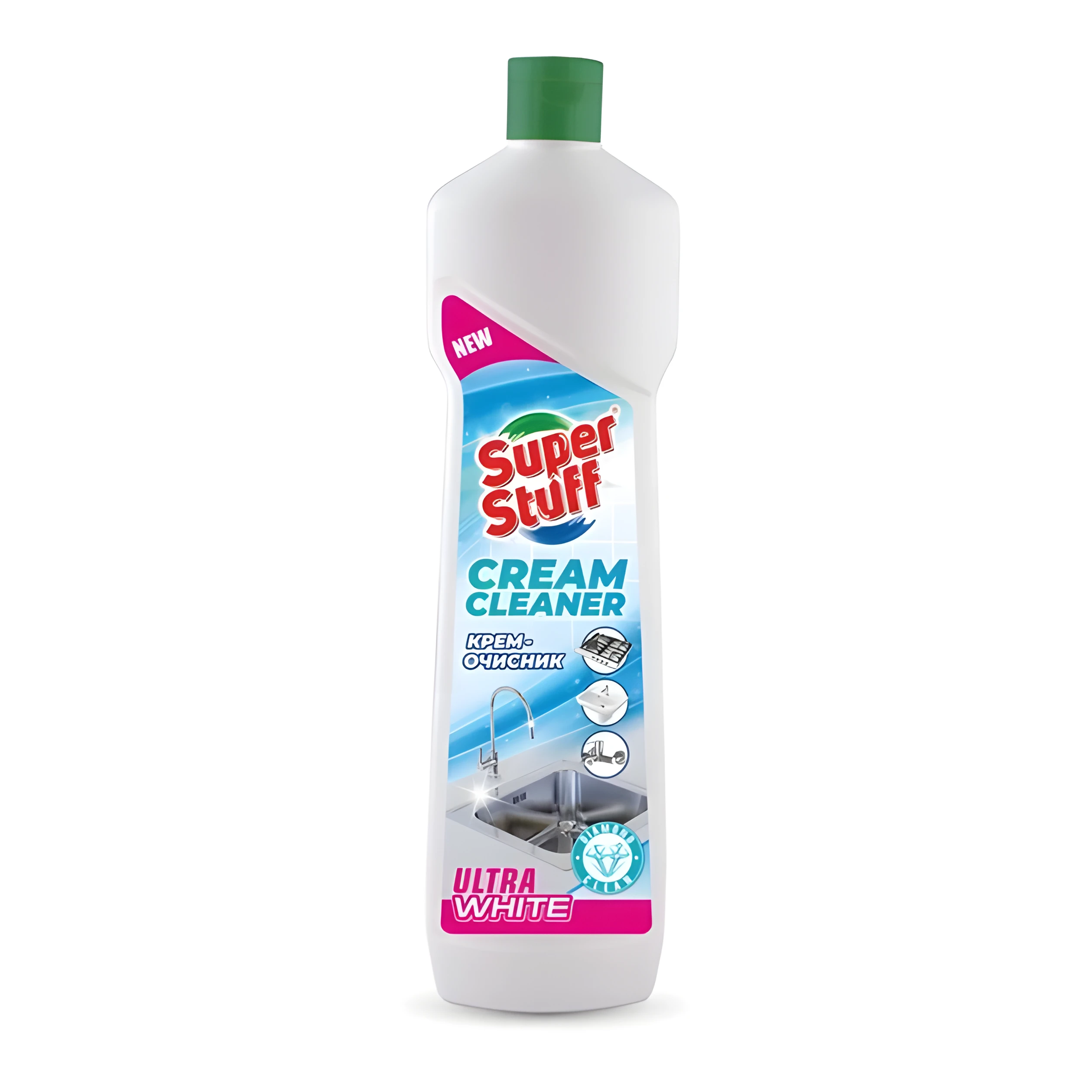 Крем для чищення поверхонь SuperStaff Ultra White 500мл