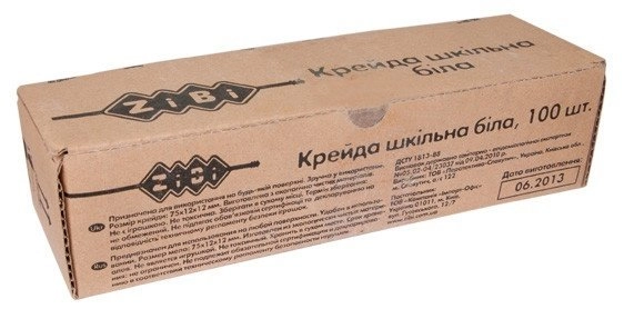 Крейда біла 100шт. ZB.6712-12