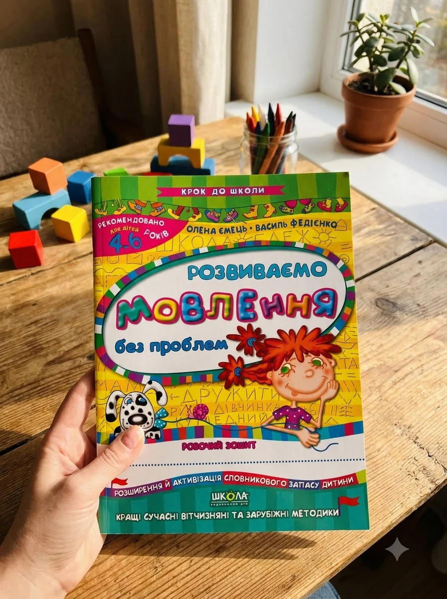 Крок до школи. Розвиваємо мовлення без проблем. 4-6 років — Розвивальні книги