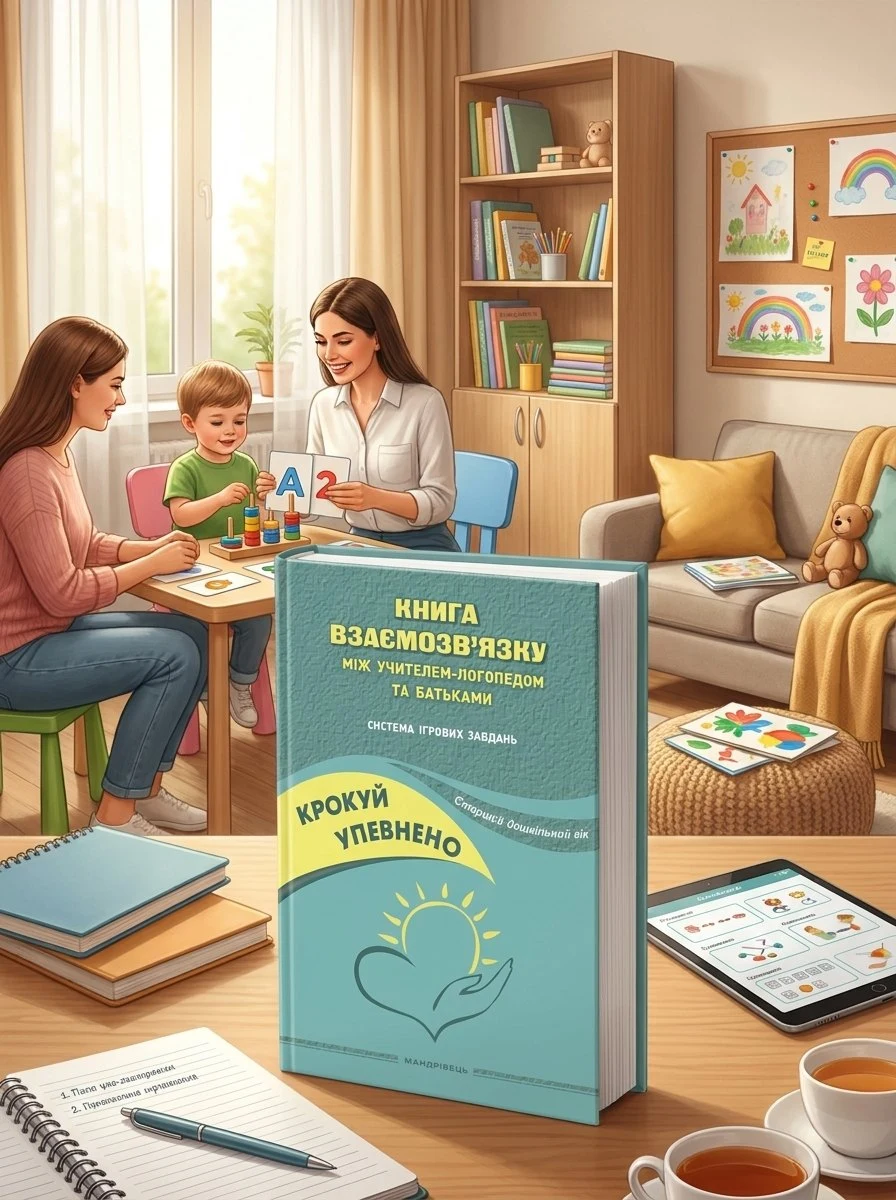Крокуй упевнено. Книга взаємозв’язку між учителем-логопедом та батьками