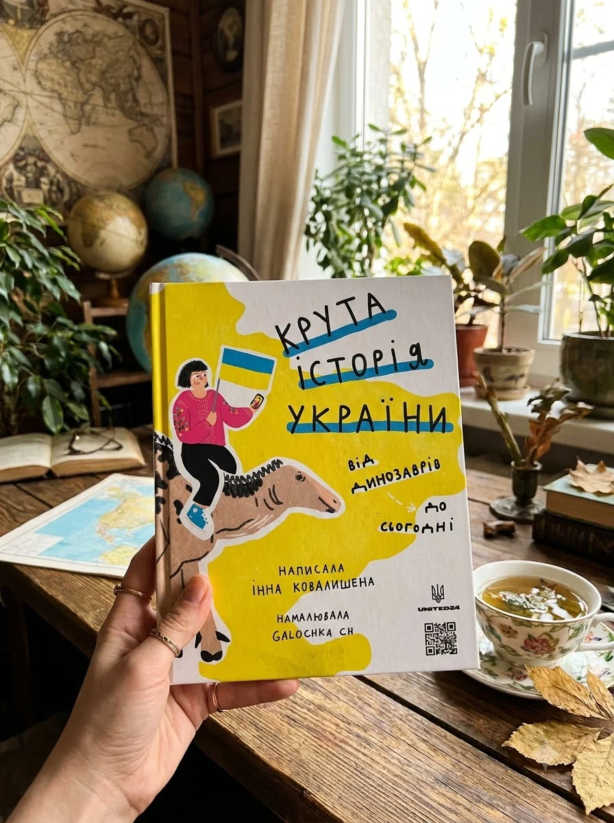 Крута історія України. Від динозаврів до сьогодні — Ковалишена Інна, обкладинка
