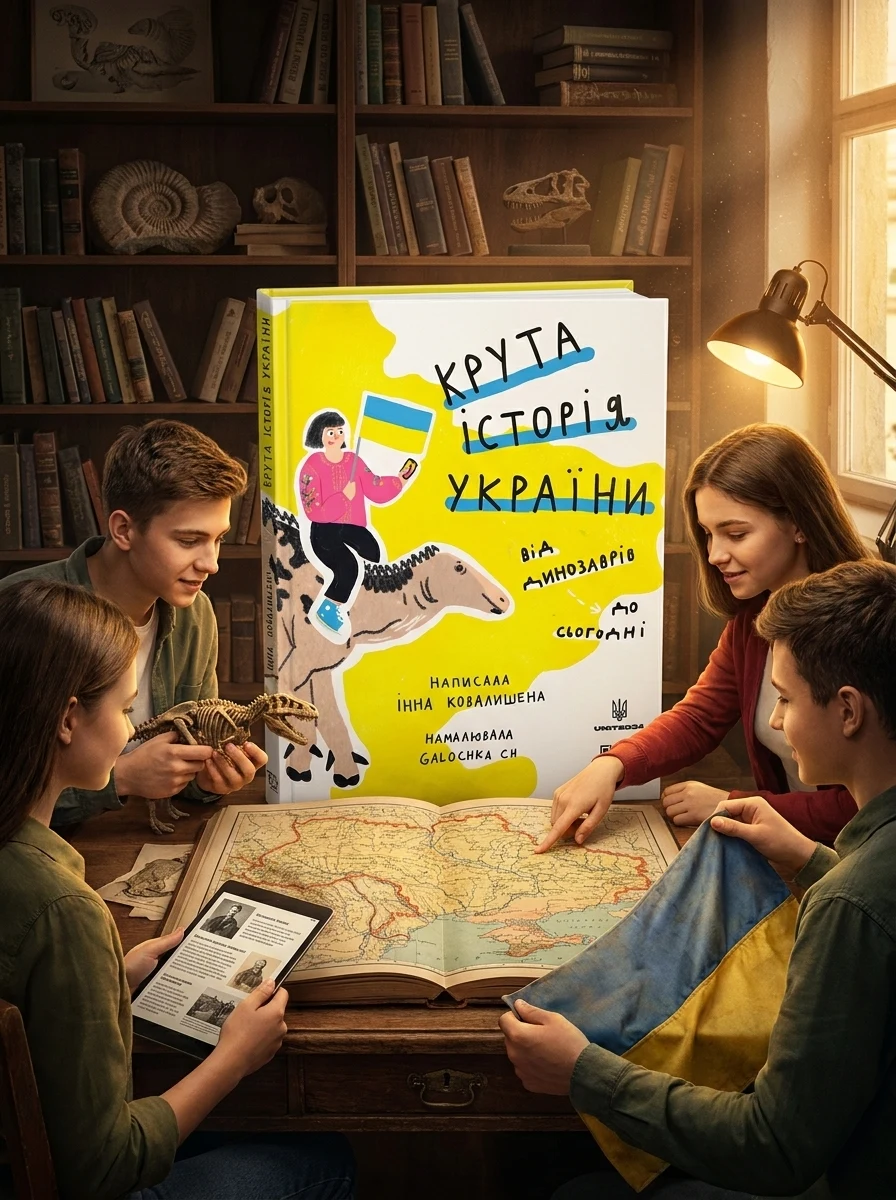Крута історія України. Від динозаврів до сьогодні — Дитячі книги