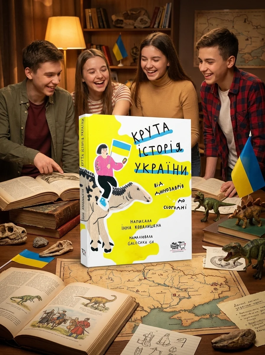 Крута історія України. Від динозаврів до сьогодні — Дитячі книги