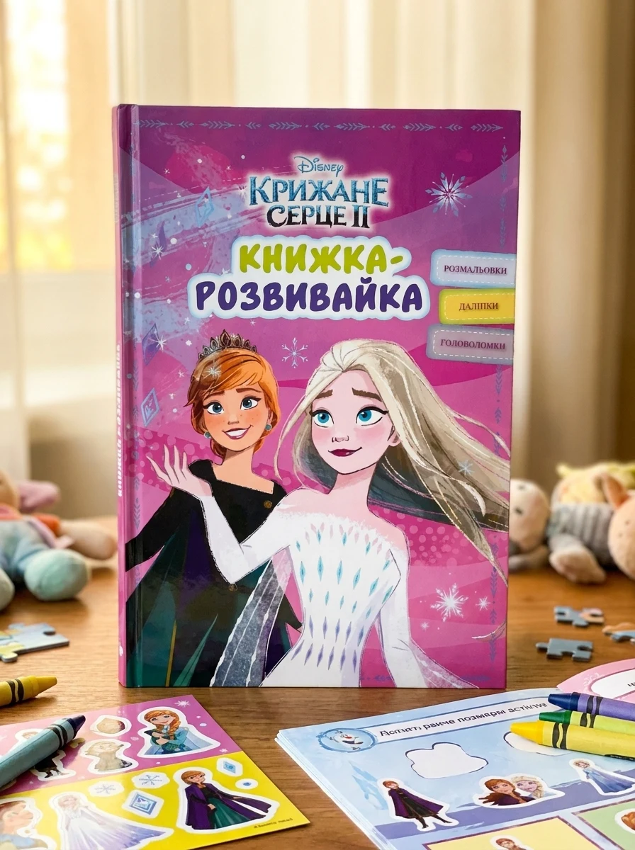Крижане серце 2. Книжка-розвивайка з наліпками, — Дитяча література