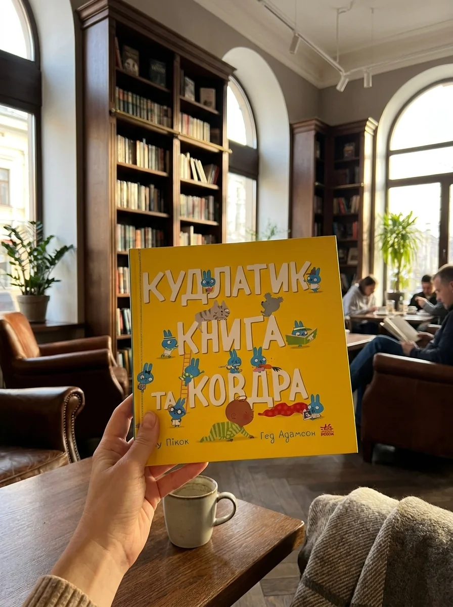 Кудлатик, книга та ковдра — фото 2