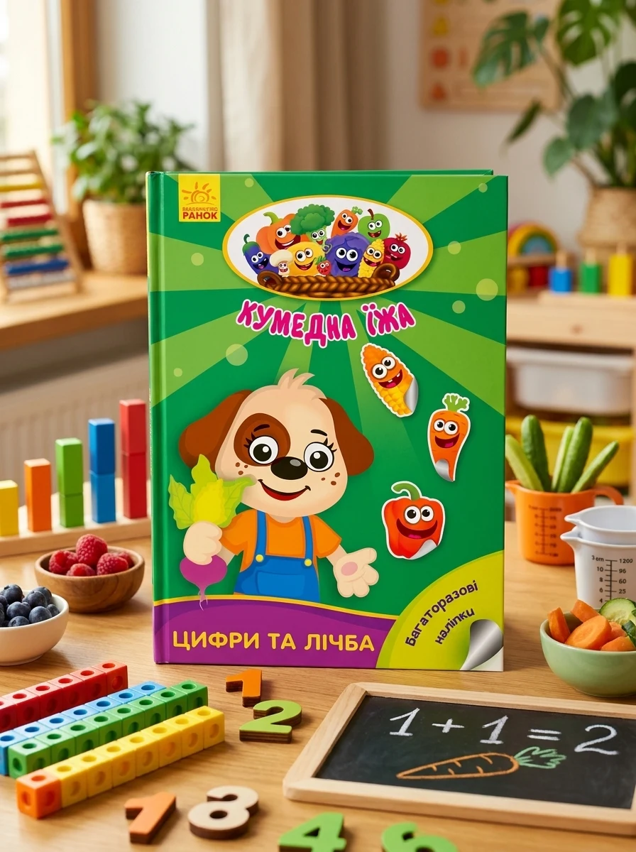 Кумедна їжа. Цифри та лічба — Дитяча література