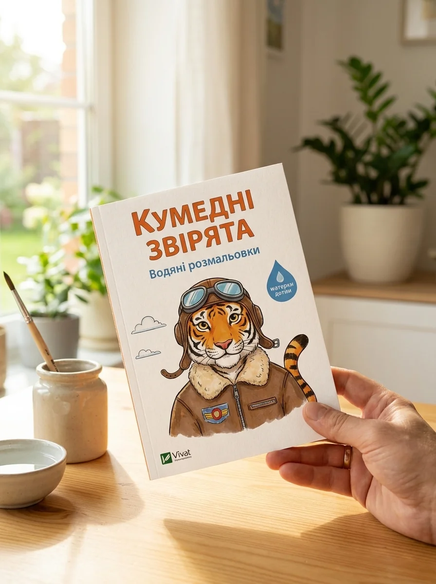 Кумедні звірята. Водяні розмальовки | купити книгу онлайн