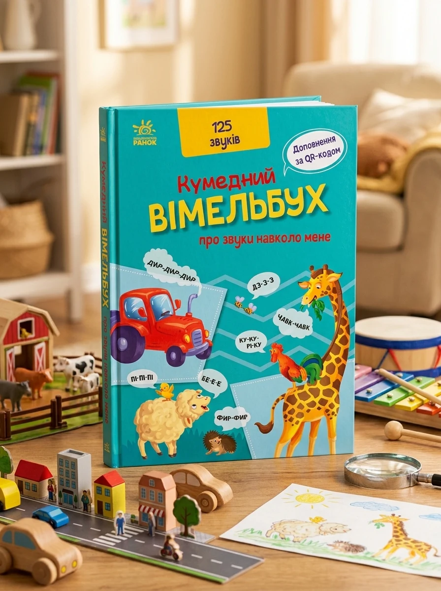 Кумедний вiмельбух про звуки навколо мене, — Дитяча література