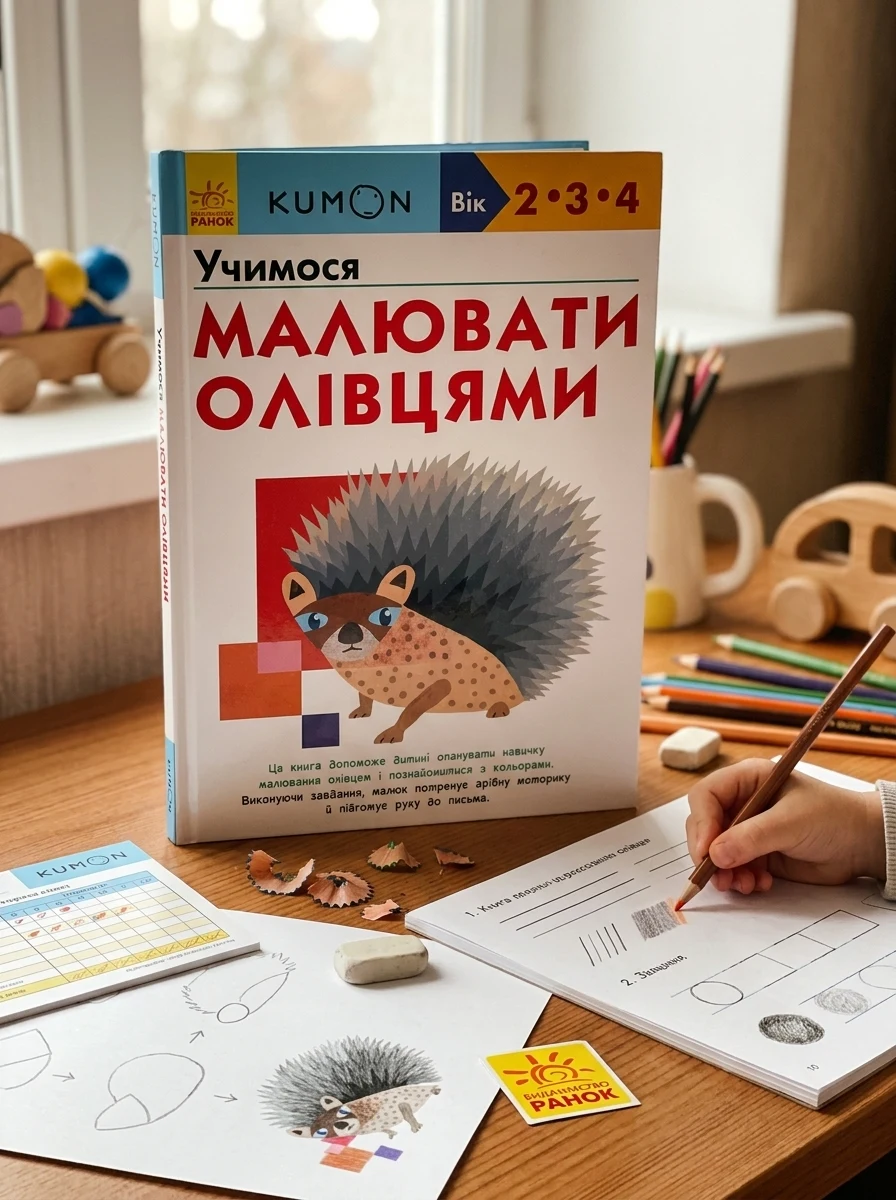 Кумон : Учимося малювати олівцями — Дитяча література