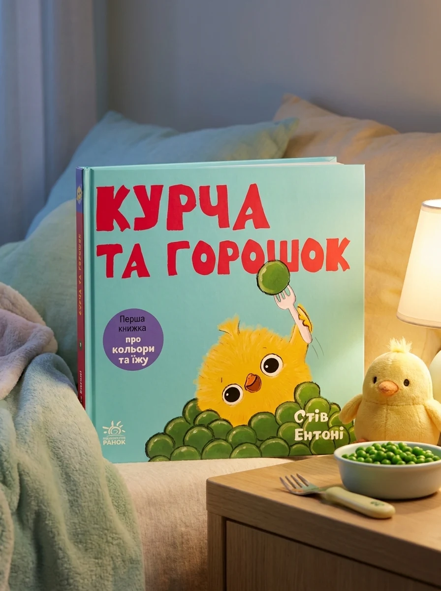 Курча та горошок