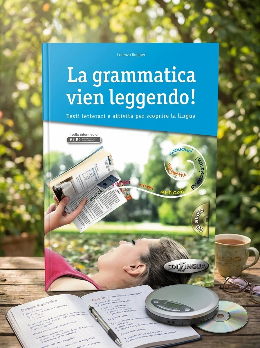La Grammatica Vien Leggendo Libro + CD audio — Вивчення мов