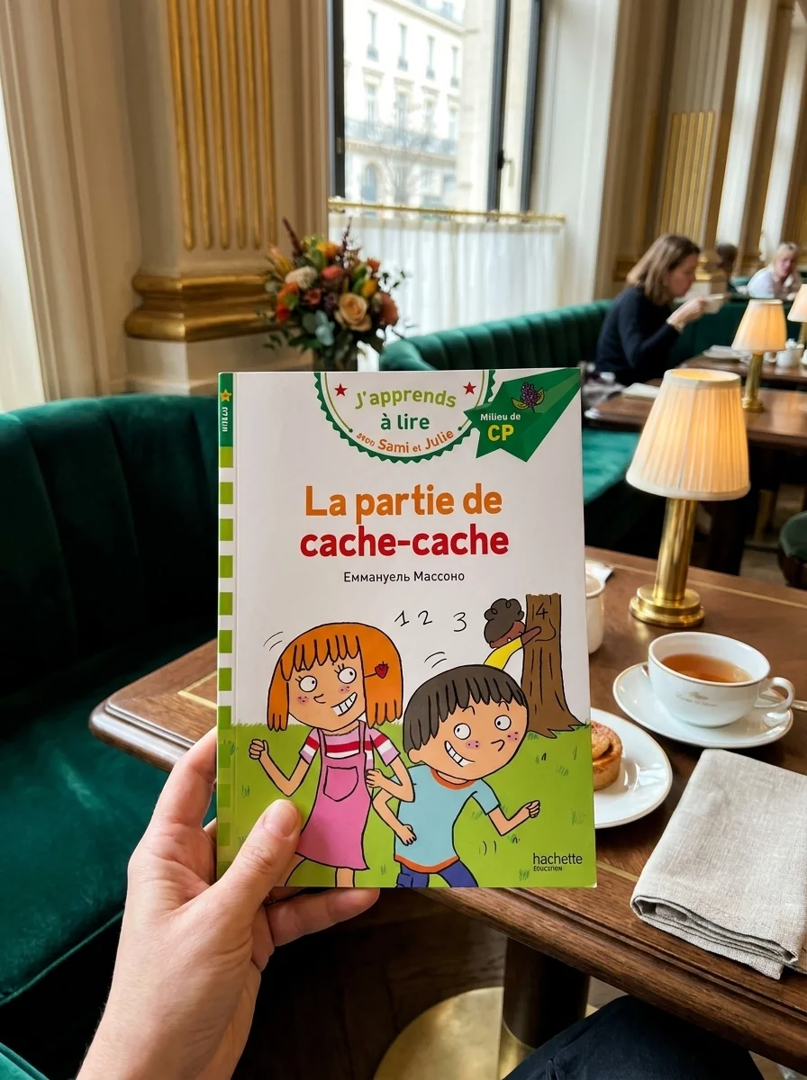 La partie de cache cache. Sami et Julie. CP Niveau 2 — Еммануель Массоно, обкладинка