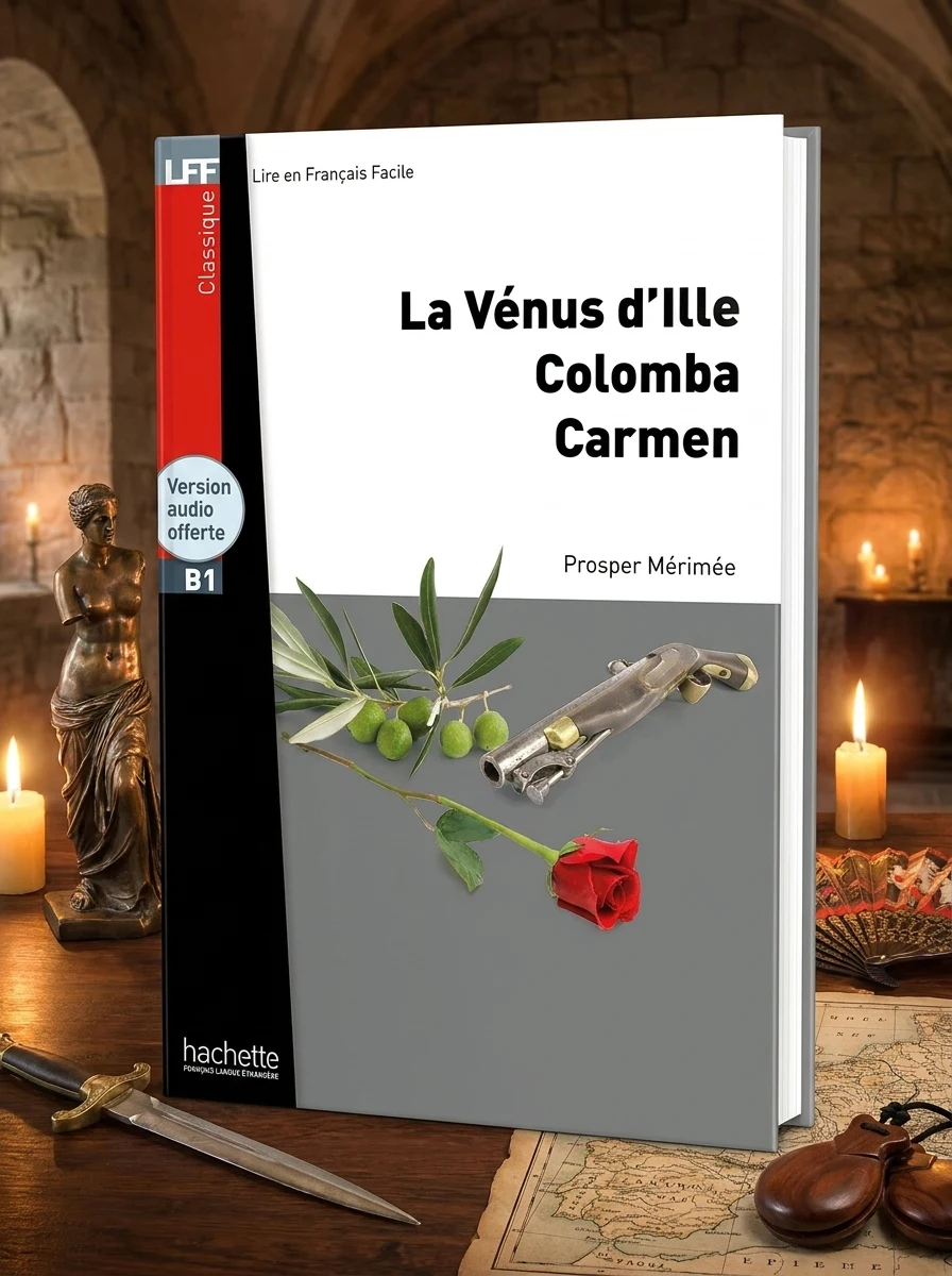 La Venus d'Ille, Colomba, Carmen. Livre B1 + CD audio MP3