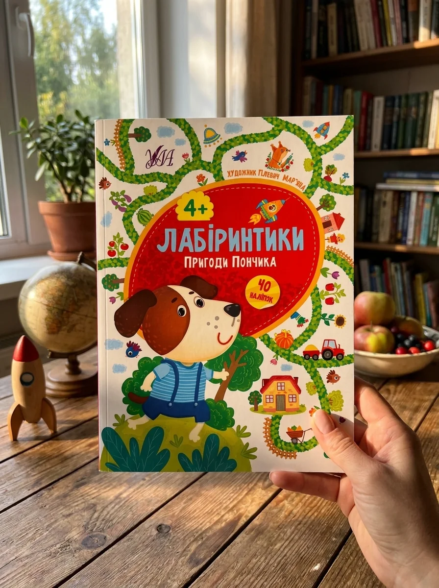 Лабіринтики Пригоди Пончика 4+ УЛА — Дитяча література