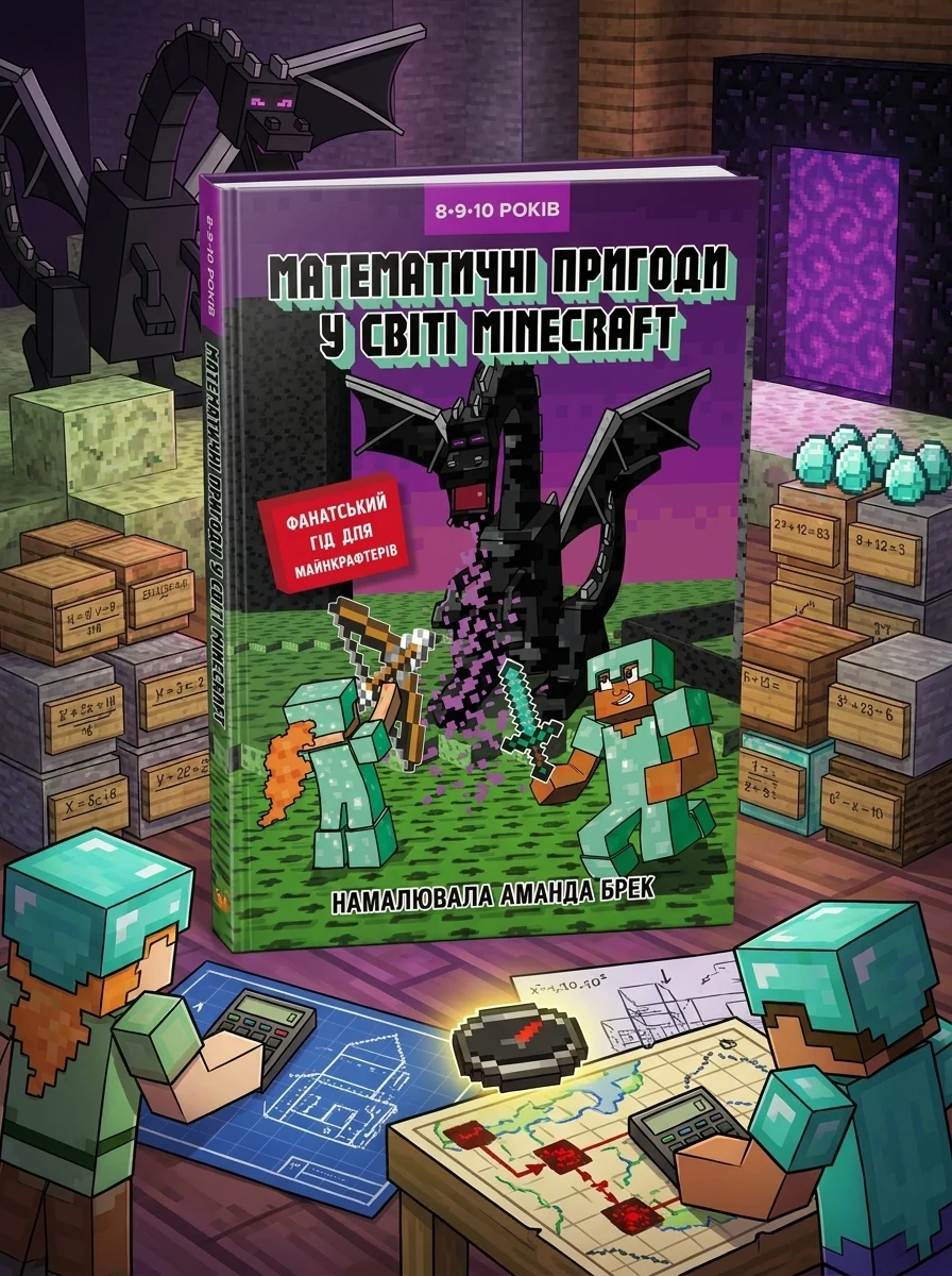 Лабораторія Minecraft. Математичні пригоди у світі Minecraft. 8–9–10 років, — Дитяча література
