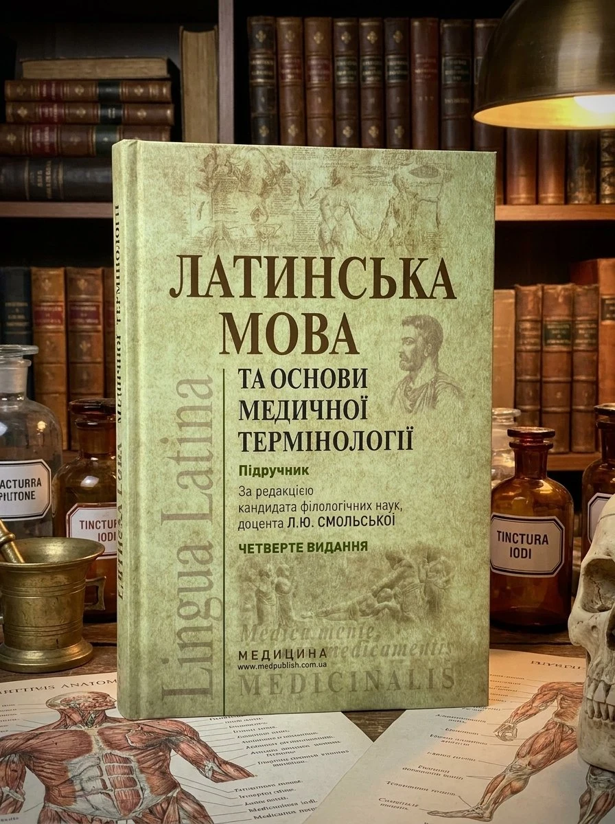 Латинська мова та основи медичної термінології — Л.Ю Смольська, обкладинка