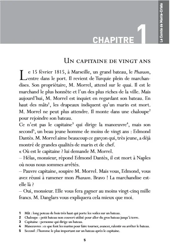Le Comte de Monte Cristo tome 1 (B1) + CD audio MP3