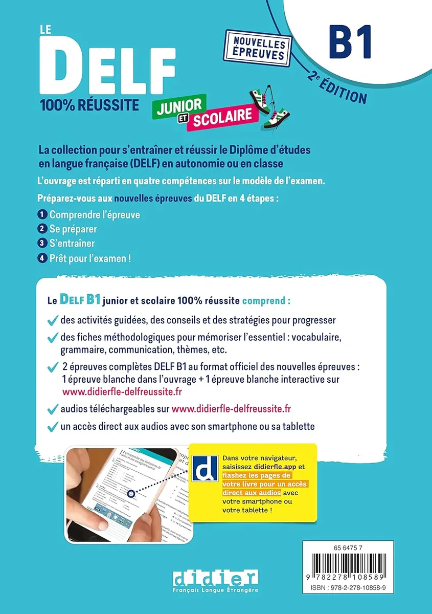 Le DELF B1 100% réussite Junior et scolaire Livre + didierfle.app — Ромен Кретьян, фото 4