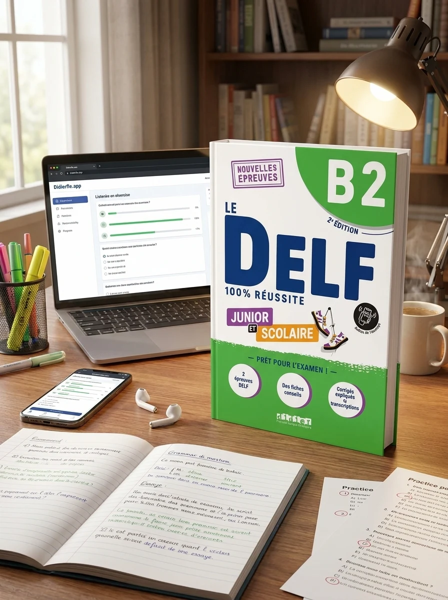Le DELF B2 100% réussite Junior et scolaire Livre + didierfle.app — Вивчення мов