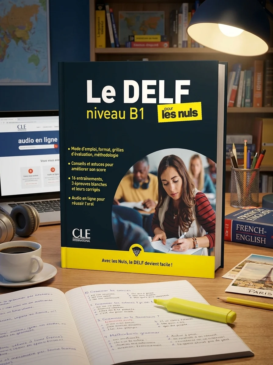 Le DELF Pour Les Nuls B1 Livre + Audio téléchargeable en ligne — Фаб'єн Делькамбр, обкладинка