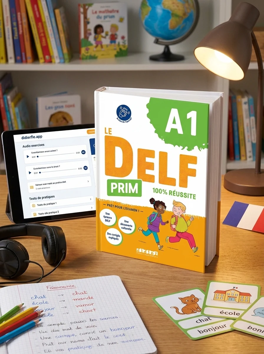 Le DELF Prim A1 100% réussite Livre + didierfle.app — Вивчення мов
