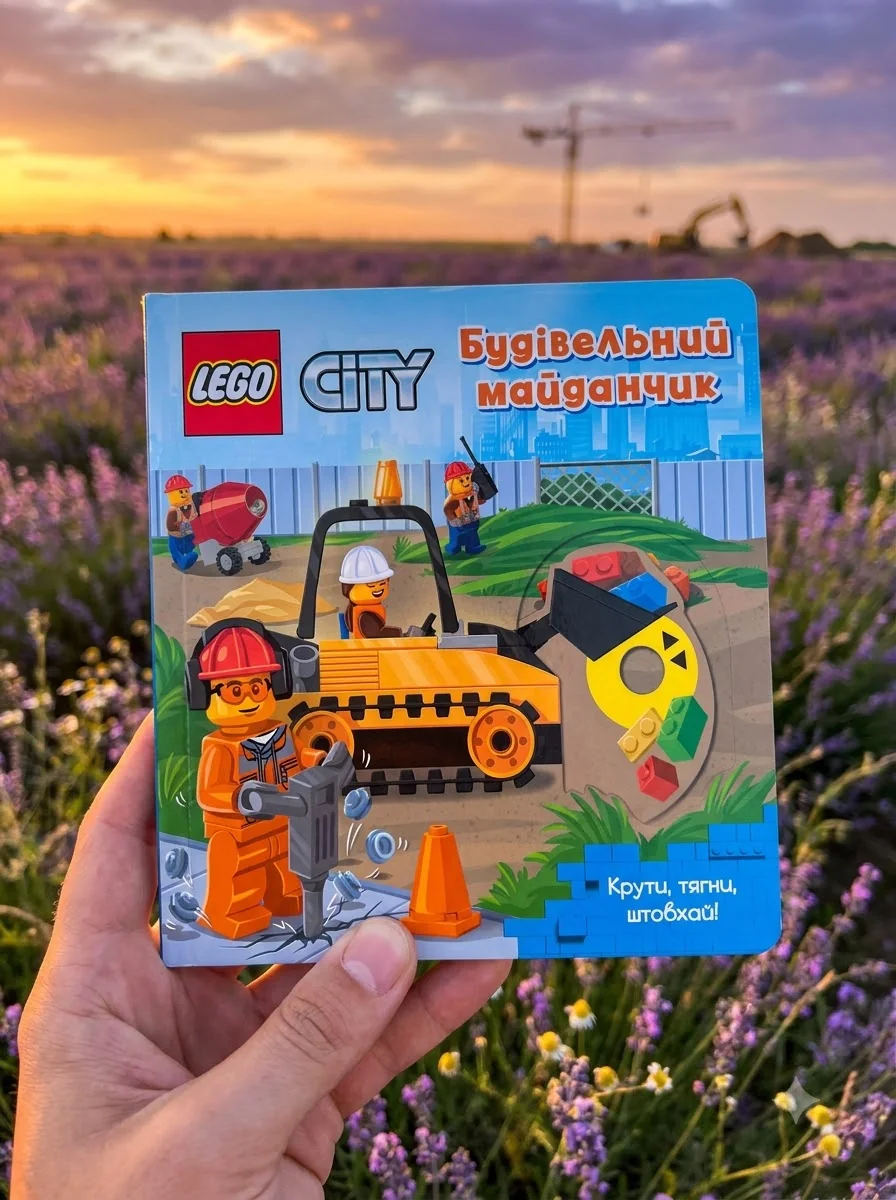 LEGO City Будівельний майданчик. Крути, тягни, штовхай! — Дитяча література