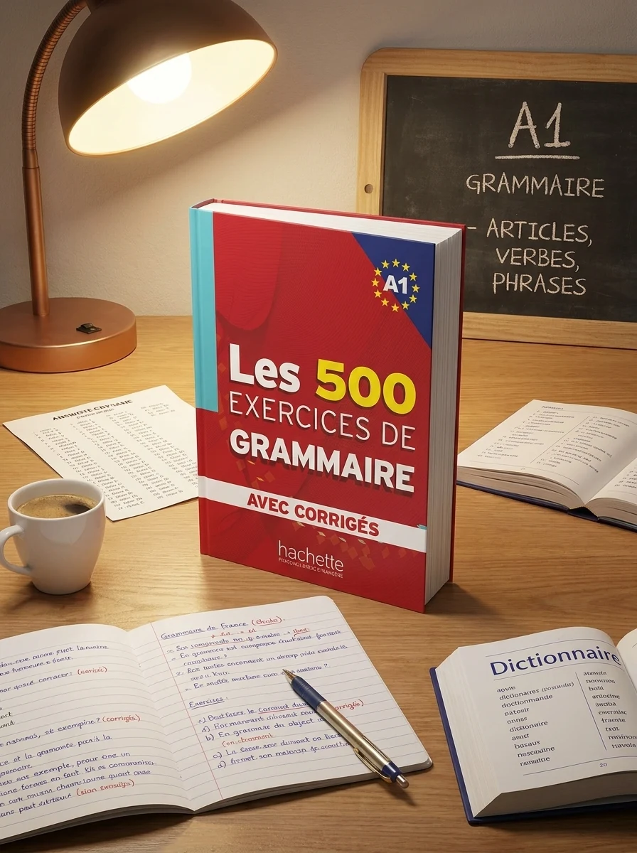 Les 500 Exercices de Grammaire. Livre + corrigés intégrés A1 — Вивчення мов