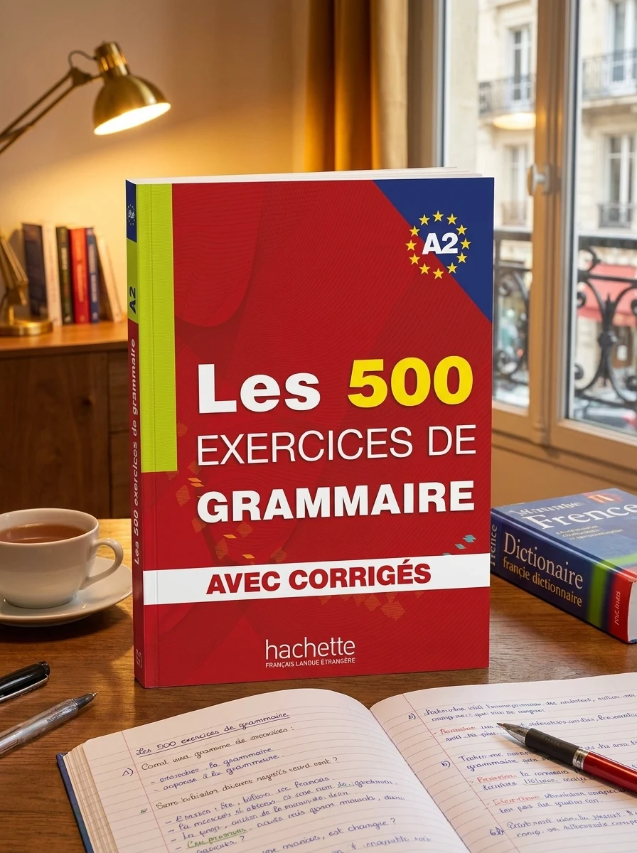 Les 500 Exercices de Grammaire Livre d'eleve A2 + corriges — Вивчення мов