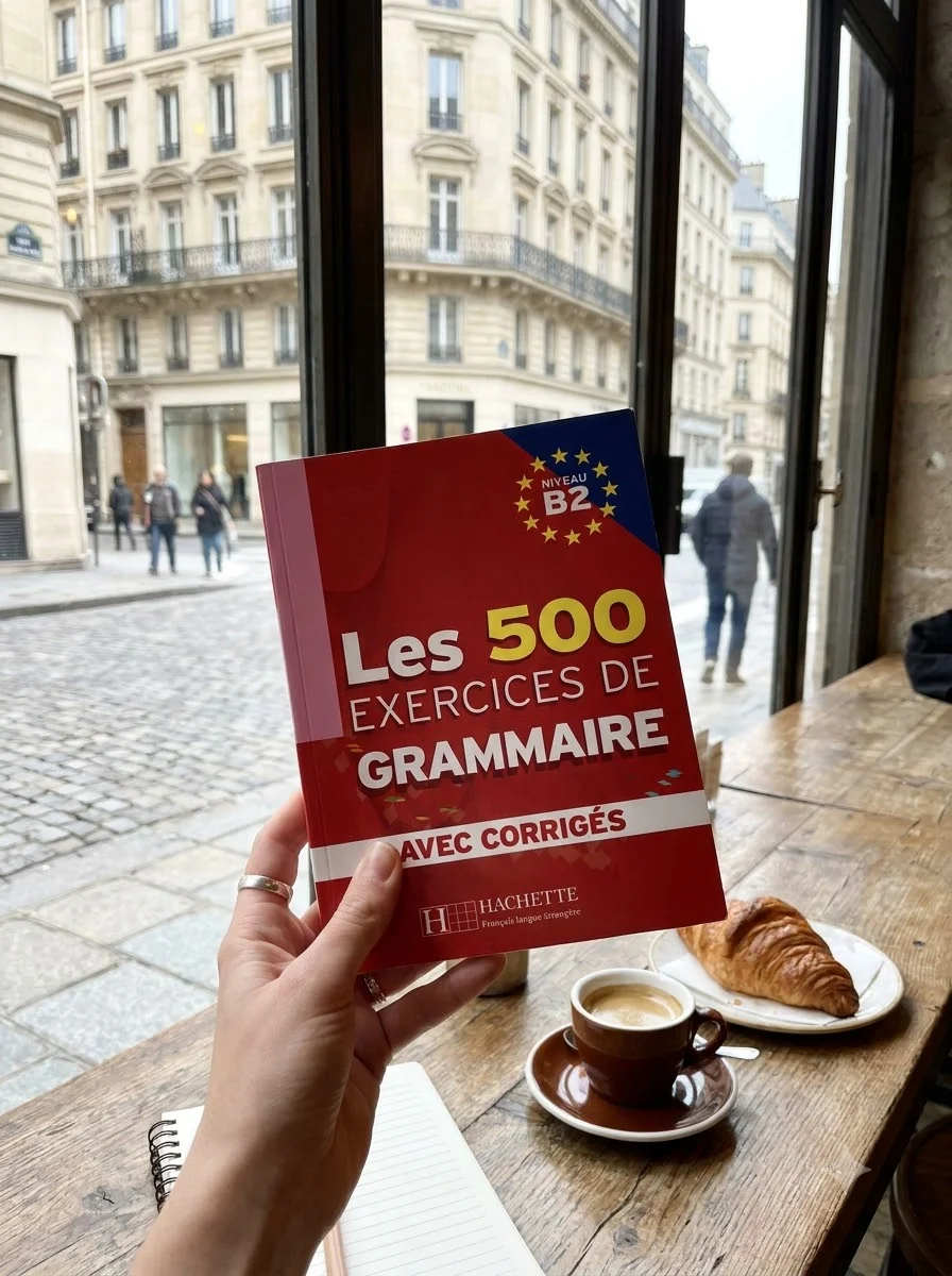 Les 500 Exercices de Grammaire Livre d'eleve B2 + corriges — Івон Делатур, обкладинка