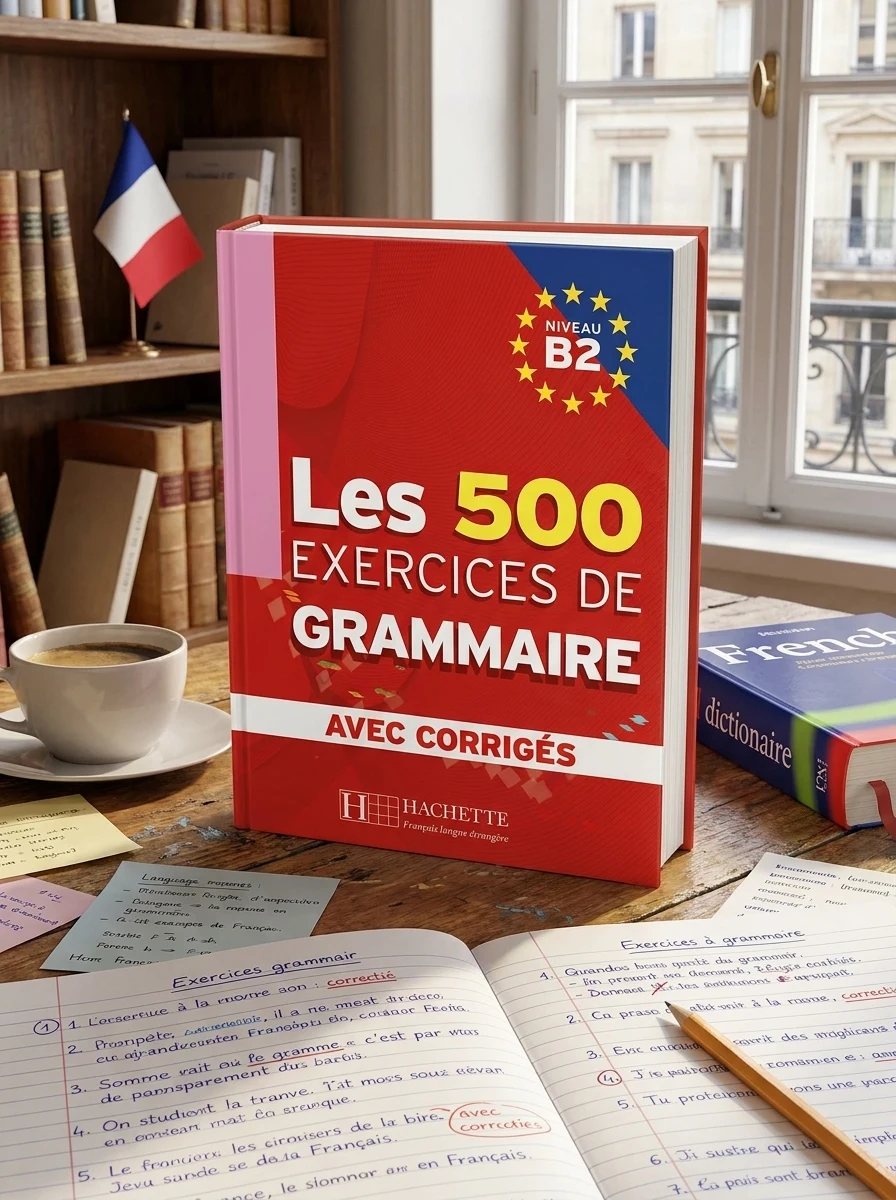 Les 500 Exercices de Grammaire Livre d'eleve B2 + corriges