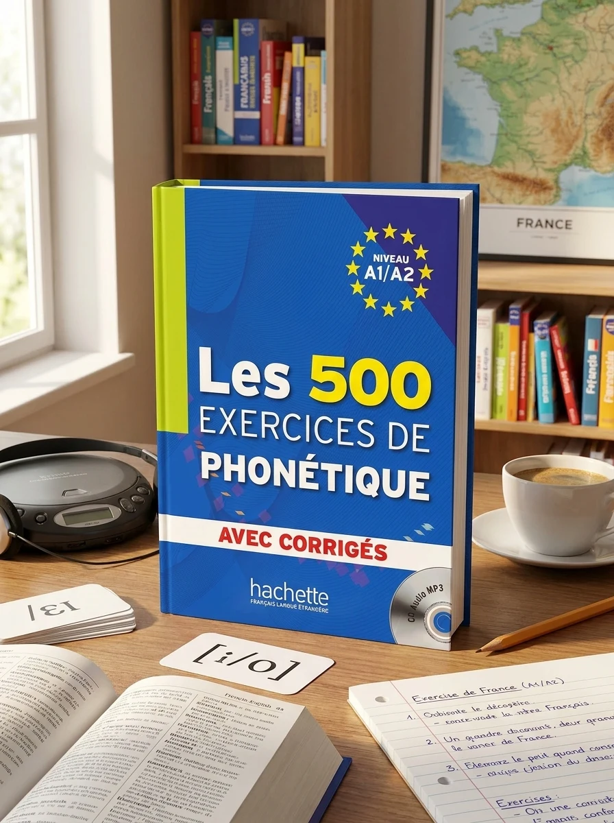 Les 500 Exercices Phone'tique A1/A2 + CD audio — Вивчення мов