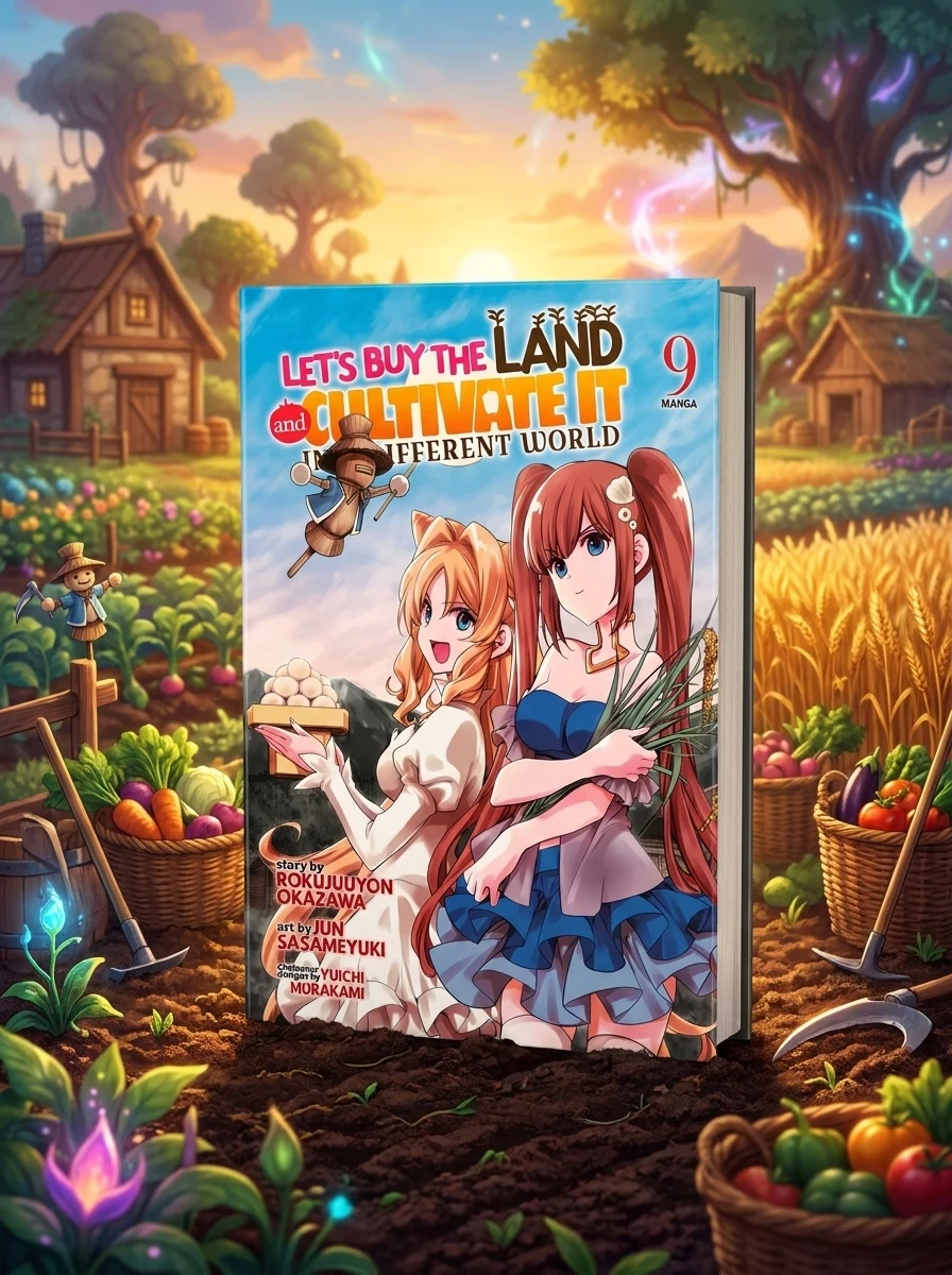 Let's Buy the Land and Cultivate It in a Different World (Manga) Vol. 9 — Комікси та манґи