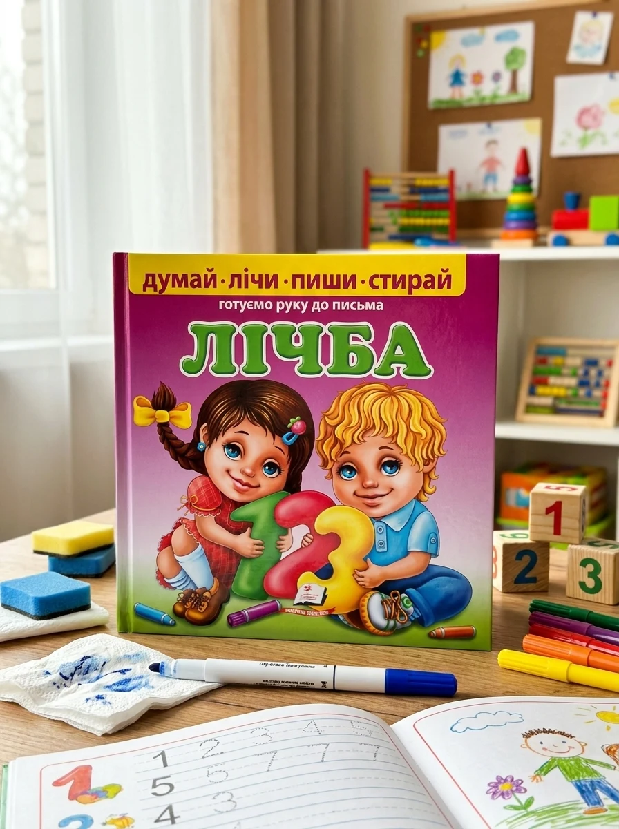 Лічба. Готуємо руку до письма.Пухка обкладинка. Пиши-стирай — фото 2